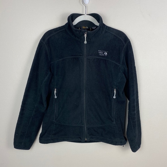 Mountain Hardwear Black Fleece Jacket - Size Medium - Picture 1 of 8